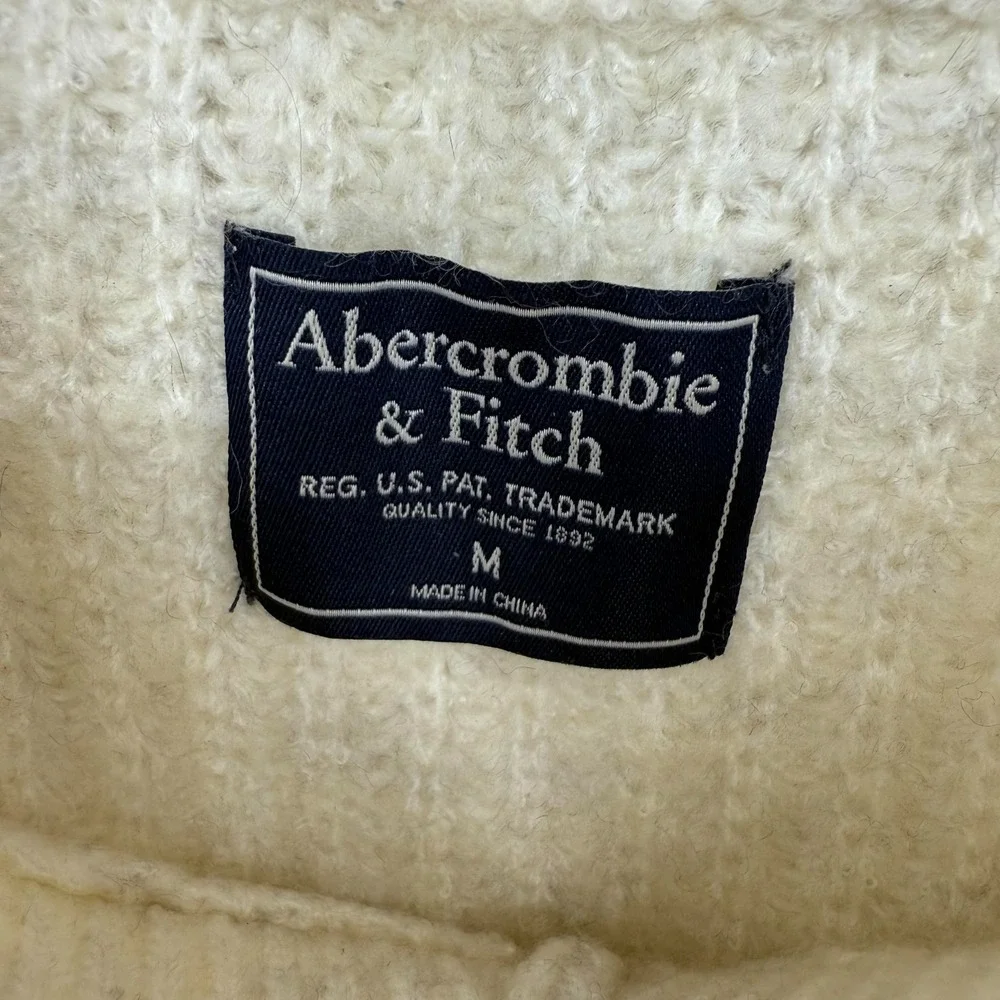 Abercrombie‎ & Fitch Pullover Knit Sweater Size M V-Neck Preppy Y2K Academia